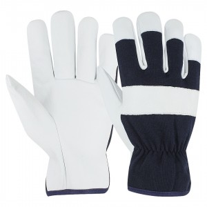 Goatskin & Cotton Fabric Gloves
