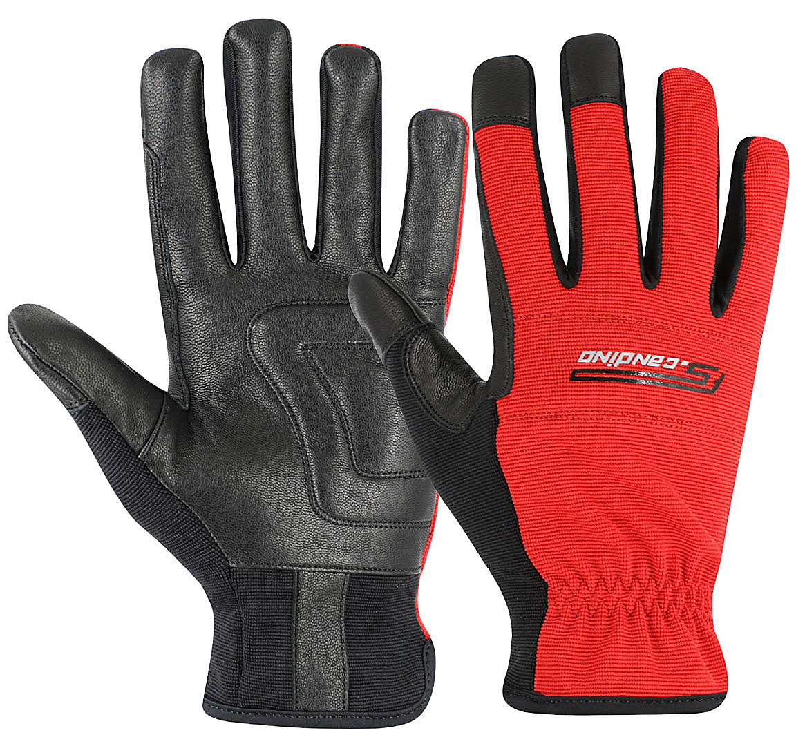 Goatskin Leather & Foam Mechanics Gloves Padded